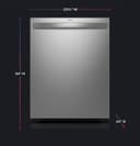 Fingerprint Resistant Top Control Stainless Interior Dishwasher with Microban Antimicrobial Technology view 18