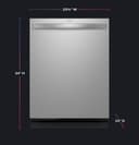 Ge Profile™ Energy Star Smart Ultrafresh System Dishwasher With Microban™ Antimicrobial Technology With Deep Clean Washing 3rd Rack, 39 Dba view 6