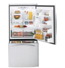 22.2 Cu. Ft. Stainless Steel-Wrapped Bottom-Freezer Drawer Refrigerator view 1