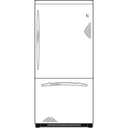 22.2 Cu. Ft. Stainless Steel-Wrapped Bottom-Freezer Drawer Refrigerator view 9