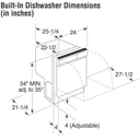 Built-In Dishwasher with Stainless Interior view 4