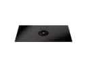 36" Induction downdraft cooktop black glass view 1