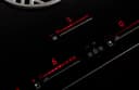 36" Induction downdraft cooktop black glass view 15