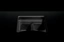 36" Induction downdraft cooktop black glass view 9