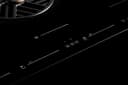 36" Induction downdraft cooktop black glass view 11
