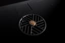 36" Induction downdraft cooktop black glass view 12