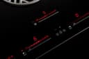 36" Induction downdraft cooktop black glass view 13