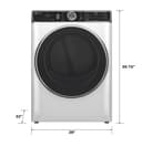 Ge Profile™ 7.8 Cu. Ft. Capacity Smart Front Load Electric Dryer With Steam And Sanitize Cycle view 23