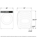 7.8 cu. ft. Capacity Smart Front Load Electric Dryer with Steam and Sanitize Cycle view 10