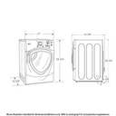 7.5 cu. ft. stainless steel capacity frontload dryer with Steam view 11