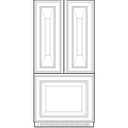 20.8 Cu. Ft. Counter-Depth French-Door Refrigerator view 3