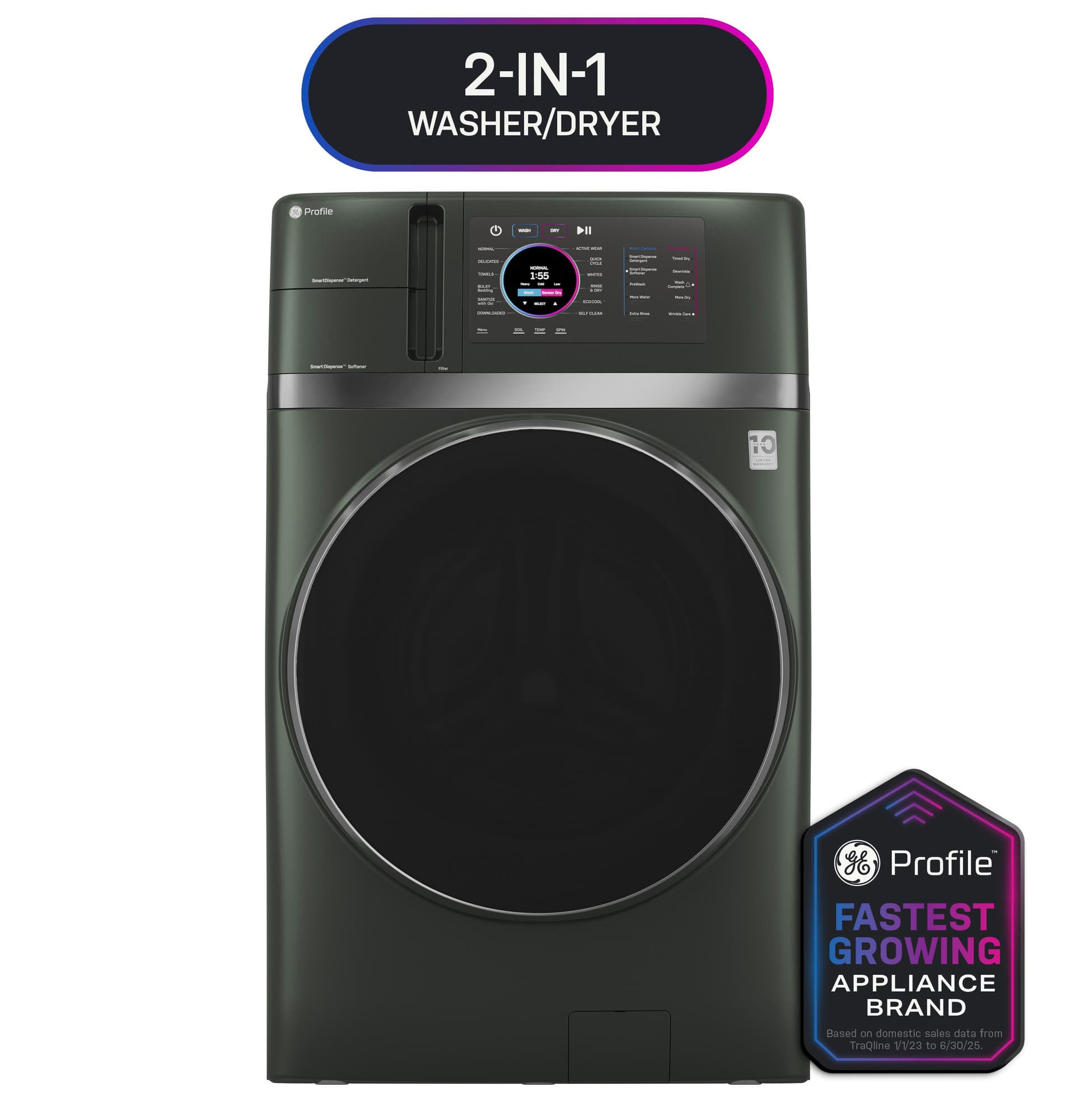 4.8 cu. ft. Capacity UltraFast Combo with Ventless Inverter Heat Pump Technology Washer/Dryer