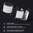 Profile Air Purifier For Small Rooms, White view 2