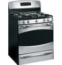 30" Free-Standing Self Clean Gas Range with Warming Drawer view 1