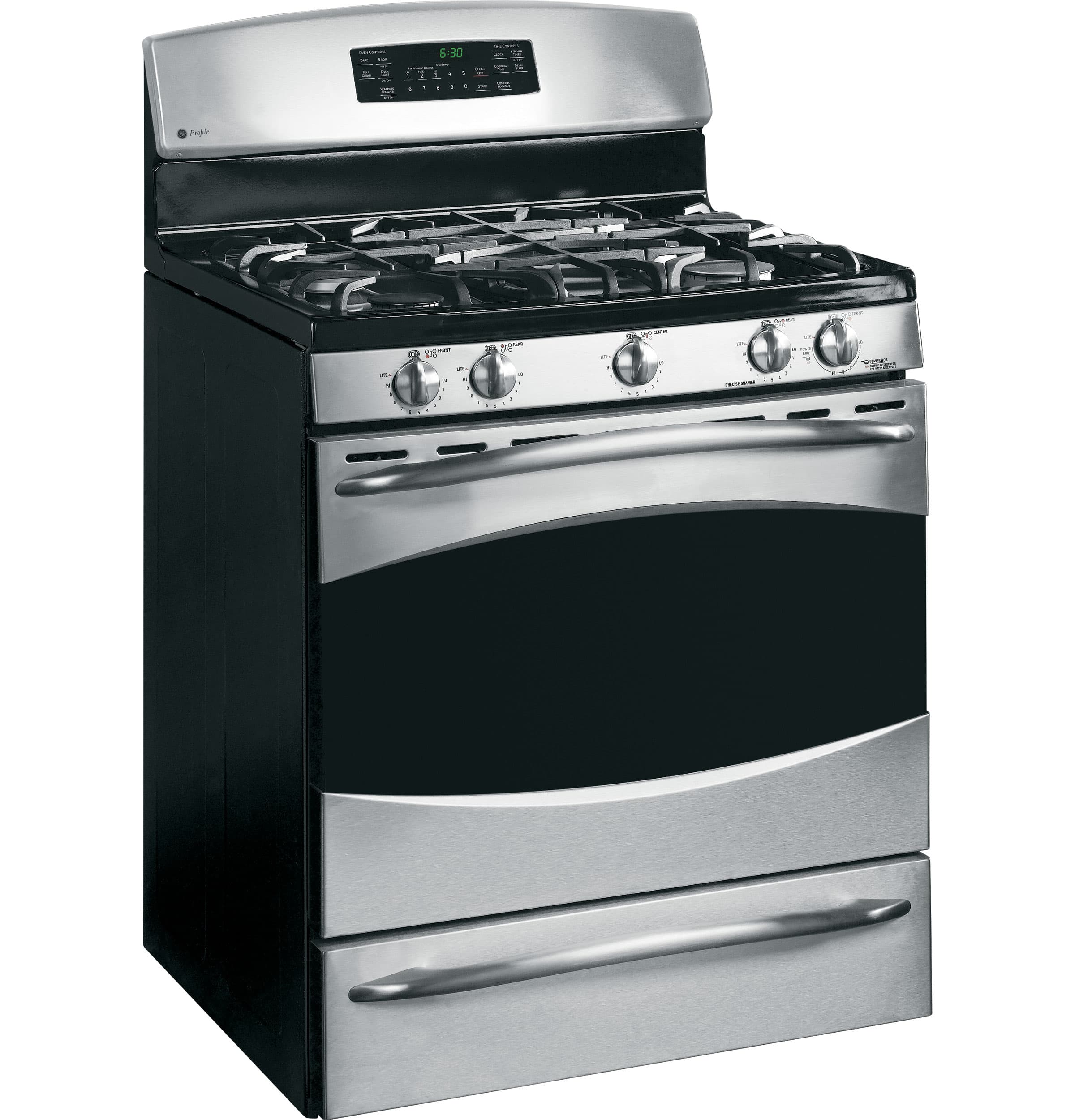 30" Free-Standing Self Clean Gas Range with Warming Drawer