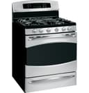 30" Free-Standing Gas Range with Baking Drawer view 2