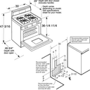 30" Free-Standing Gas Range with Baking Drawer view 4