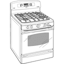 30" Free-Standing Double Oven Range view 2