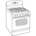 30" Free-Standing Self Clean Gas Range with Baking Drawer view 2
