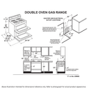 30" Free-Standing Gas Double Oven Convection Range view 3