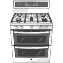 Series 30" Free-Standing Gas Double Oven Convection Range view 29