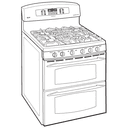 30" Free-Standing Gas Double Oven with Convection Range view 2