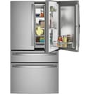 29 Cu. Ft. Smart Fingerprint Resistant 4-Door French-Door Refrigerator with Door In Door view 3