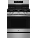30” Smart Free-Standing Gas Convection Range with No Preheat Air Fry and EasyWash Oven Tray view 2