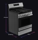30” Smart Free-Standing Gas Convection Range with No Preheat Air Fry and EasyWash Oven Tray view 27