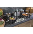 30" Built-In Tri-Ring Gas Cooktop with 5 Burners and Included Extra-Large Integrated Griddle view 9