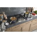 36" Built-In Tri-Ring Gas Cooktop with 5 Burners and Included Extra-Large Integrated Griddle view 2