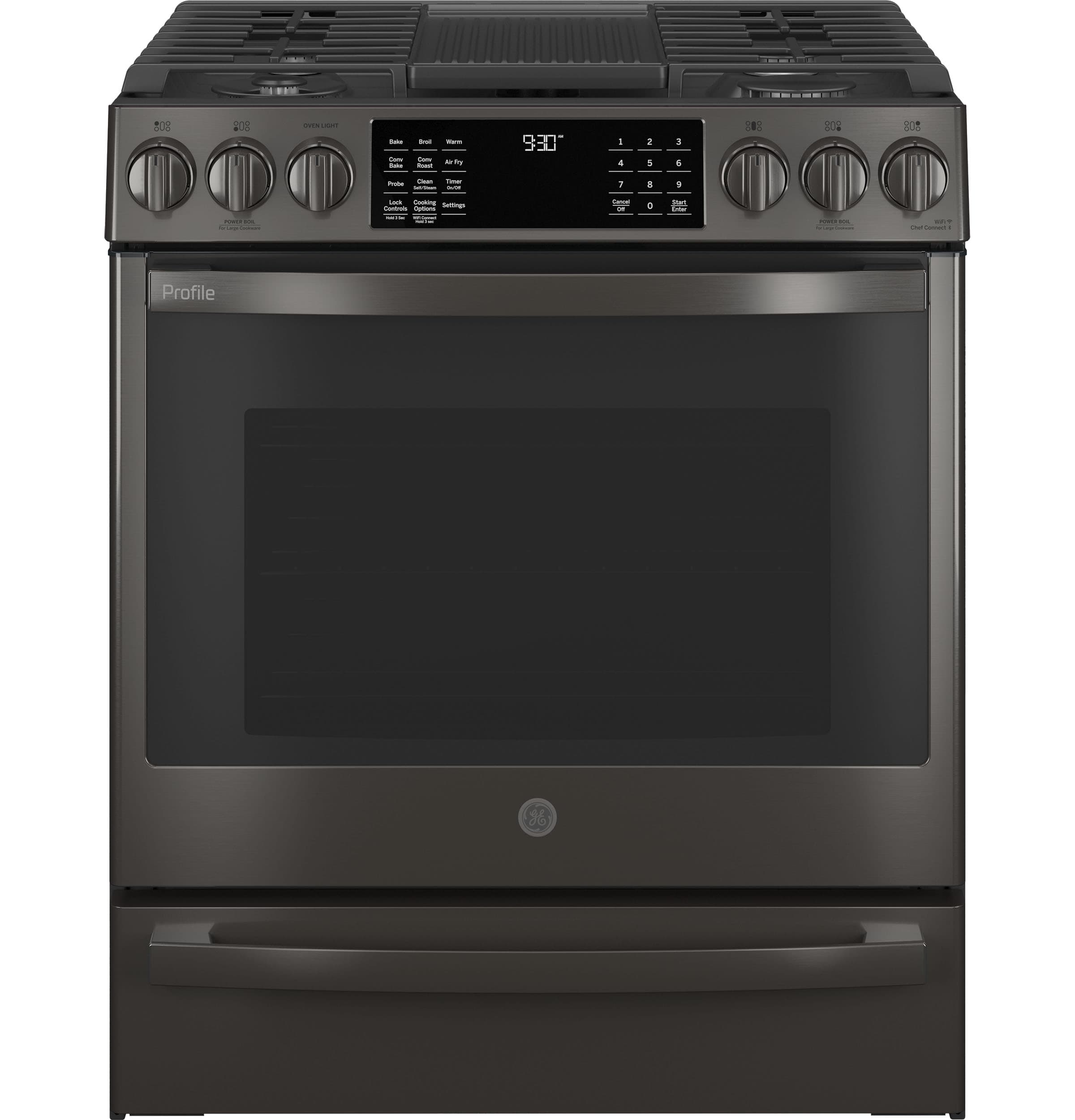 Ge Profile™ 30" Smart Slide-in Front-control Gas Range With No Preheat Air Fry