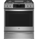 Ge Profile™ 30" Smart Slide-in Front-control Gas Fingerprint Resistant Range With No Preheat Air Fry view 1