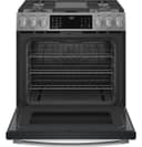 Ge Profile™ 30" Smart Slide-in Front-control Gas Fingerprint Resistant Range With No Preheat Air Fry view 2