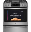 Ge Profile™ 30" Smart Slide-in Front-control Gas Fingerprint Resistant Range With No Preheat Air Fry view 10