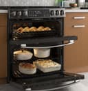 30" Smart Slide-In Front-Control Gas Double Oven Convection Range view 11