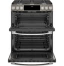 30" Smart Slide-In Front-Control Gas Double Oven Convection Range view 17
