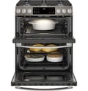 30" Smart Slide-In Front-Control Gas Double Oven Convection Range view 15