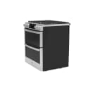 30" Smart Slide-In Front-Control Gas Double Oven Convection Fingerprint Resistant Range view 25