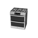 30" Smart Slide-In Front-Control Gas Double Oven Convection Fingerprint Resistant Range view 70