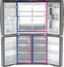 Ge Profile™ Energy Star® 22.9 Cu. Ft. Counter-depth Quad-door Refrigerator With Dual-dispense Autofill Pitcher And Door In Door view 11