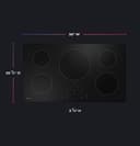 36" Built-In Touch Control Induction Cooktop view 28