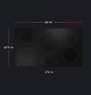 36" Built-In Touch Control Induction Cooktop view 28