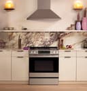 30" Smart Slide-In Induction and Convection Range with No Preheat Air Fry and EasyWash Oven Tray view 2