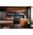 Ge Profile™ 30" Smart Slide-in Front-control Induction Fingerprint Resistant Range With In Oven Camera view 20
