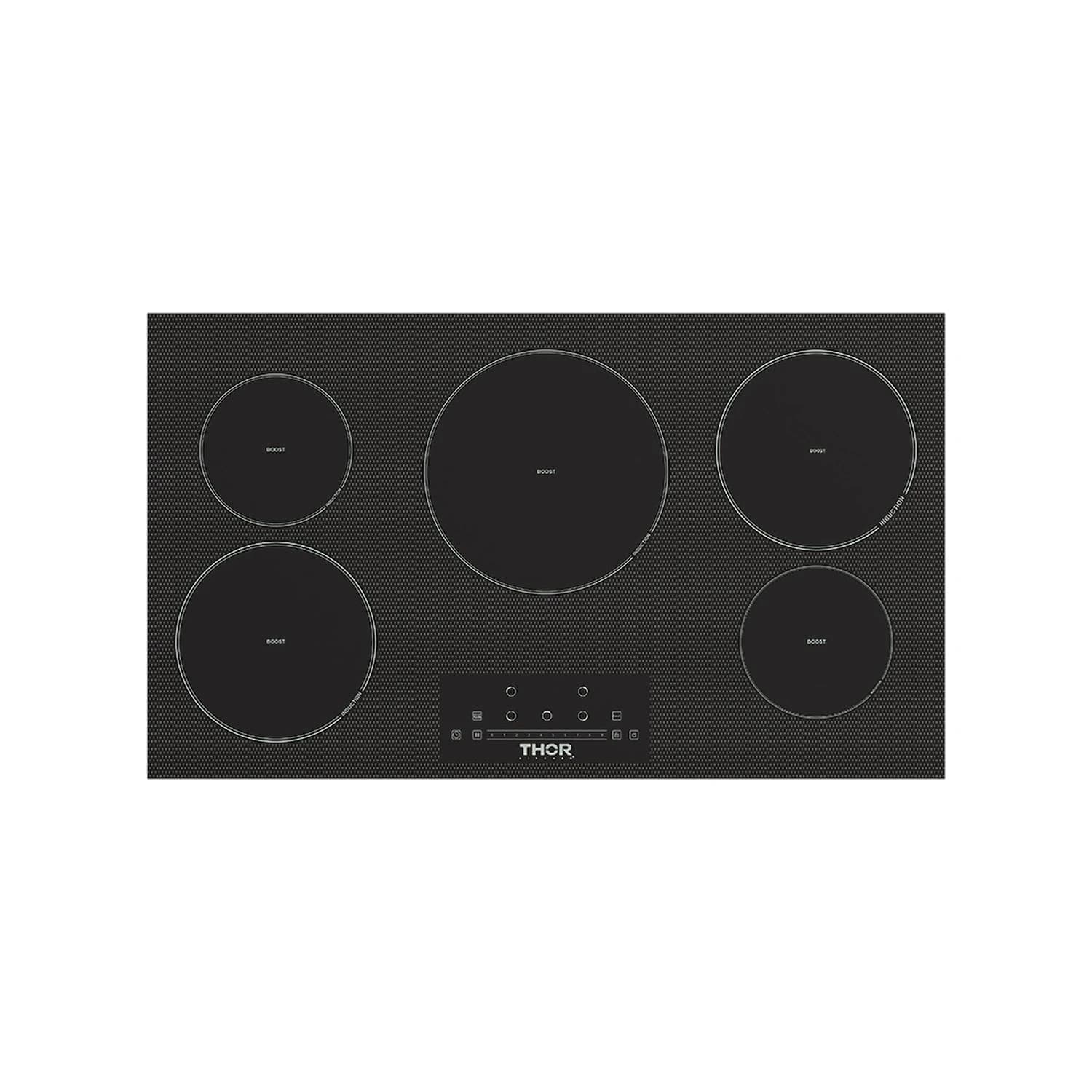 36 Inch 5-element Induction Cooktop In Black With Touch Controls