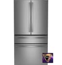 Ge Profile™ Energy Star® 23.2 Cu. Ft. Smart Counter-depth Fingerprint Resistant 4-door French-door Refrigerator view 2