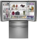 Ge Profile™ Energy Star® 23.2 Cu. Ft. Smart Counter-depth Fingerprint Resistant 4-door French-door Refrigerator view 4