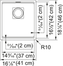 Peak Undermount Sink view 2
