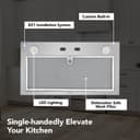 21-Inch Custom Range Hood Power Pack Insert w/ Easy Install System, 300 Max Blower CFM view 1